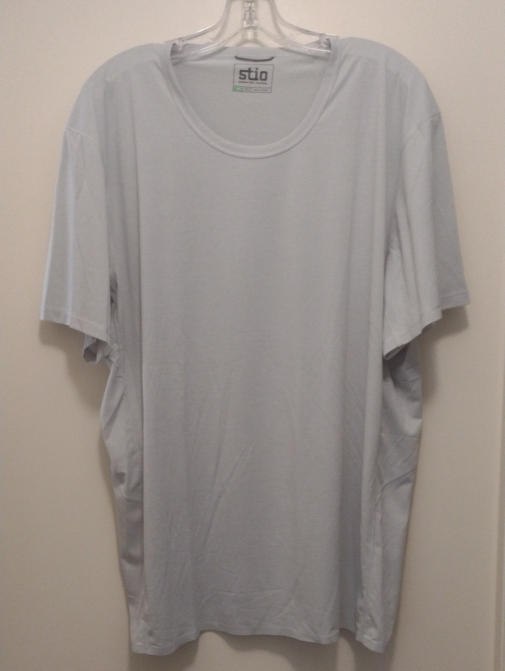 Stio Light Gray Short Sleeve Crewneck (J1097)